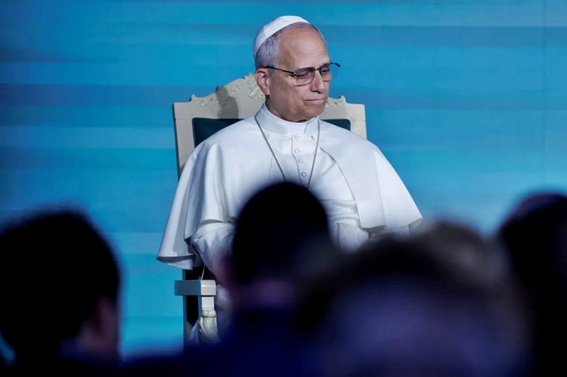 Papa Leão na FAO em Roma • 16/10/2025 REUTERS/Remo Casilli